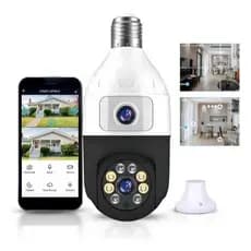 Câmera de Segurança Wifi Lente Dupla Lâmpada Visão Noturna 360° Yoosee com 2 Lentes - Bivolt