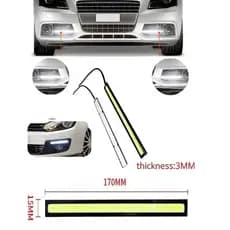 Unidade DRL Farol Auxiliar Luz Diurna Barra de Led Cob