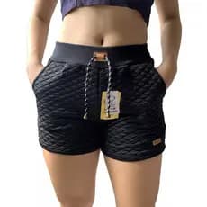 KIT 5 Bermuda Shorts Femininos Moletom Metalasse Casual Moleton