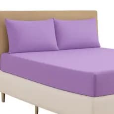 Jogo Lençol de Cama Queen 03 Peças Liso 1,98 m x 1,58 m x 30 cm - Várias Cores
