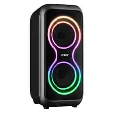 Caixa de som Bluetooth Caixinha Grande Com Led RGB Portátil USB 2 Alto Falantes