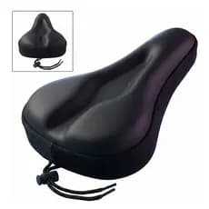 Capa PREMIUM para Banco Selim Bike em Gel Silicone Ajustável Banco Almofada Forro Ciclismo Bicicleta Super Confortável