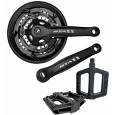 Pé De Vela Para Bike Triplo Pedivela Reduzido GTA Pedal Bicicleta Plataforma