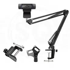 Braço Articulado Suporte Para Webcam Celular Microfone e Ring Light