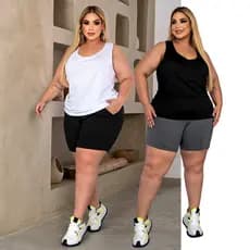 Regata Plus Size Feminina Academia Moda Fitness Blusa Dry Fit Premium Confortável GG G1 G2 G3
