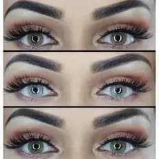 (*Lentes De Contato Coloridas Anuais Naturais Mais Estojo*)