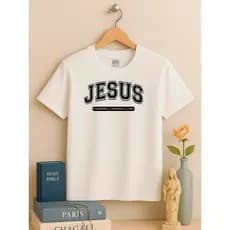Camisa Infantil Unissex Estampada Infantil Juvenil Camiseta Gospel Jesus O Caminho A Verdade Vida