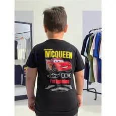 Camiseta Infantil Mcqueen Streetwear Camisa Blusa Leve Fresca Meninos Estampadas