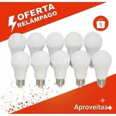 Kit 10/5 Lampadas Led Economica 6500k Branca Fria