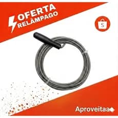 Desentupidor de Tubulação Manual de Aço - 3 Metros