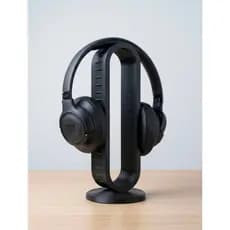 Suporte e Organizador de Mesa Minimalista para Headset Gamer | Base Estável - Preto