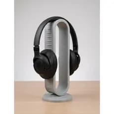 Suporte e Organizador de Mesa Minimalista para Headset Gamer | Base Estável - Cinza