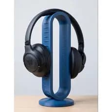 Suporte e Organizador de Mesa Minimalista para Headset Gamer | Base Estável - Azul Escuro
