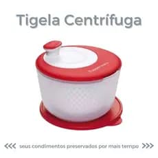 Tigela Centrífuga e Secadora para Salada Tupperware 3,9L 4 em 1 original tapaué tupoe