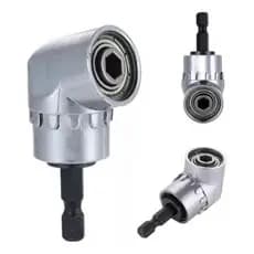 Adaptador Angular 105° para Furadeira e Parafusadeira – Extensão Hexagonal 1/4″ Parafusar em Ângulos Difíceis