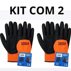 Kit 2 Pares de Luvas de Alta Temperatura Eletricista Anti Choque EPI