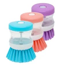 Kit 3 Escova Limpeza Multiuso Dispenser Detergente Sabão Sabonete Esponja Lava Louça envio imediato