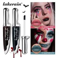 Halloween Vampire Blood Lip Stain - Waterproof & Long Lasting 24H - Gothic Lip Gloss for Cosplay, Goth Makeup