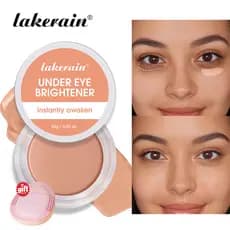 Creme Corretivo De Cobertura Total Lakerain-Esconde Olheiras , Marcas E Manchas De Acne , Ilumina Sob Os Olhos Uniforme