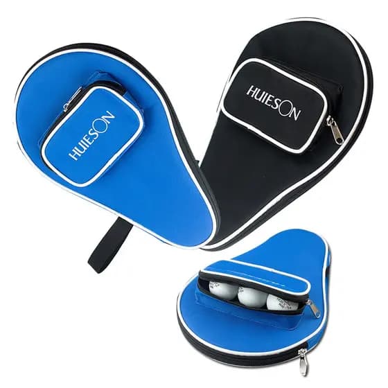 AM-Capa De Raquete De Tênis De Mesa Profissional Para 1 Ping Pong Paddle Bat 3 Balls