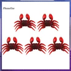 PU 5 Unidades 8 Cm Pesca Artificial Realista Isca Wobbler Caranguejo Em Forma De Natação
