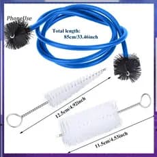 PU 1 Conjunto Kit De Manutenção De Trompete Aperto Dobrável Confortavelmente Acessório Escova De Cobra Bocal Limpeza De