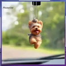 Branch Ornament Gift Unique Car Decoration 2d Acrylic Cartoon Dog Keychain Pendant with Lanyard – Cute Hanging for Bag