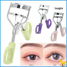 【TS】Modelador De Cílios De Aço Inoxidável Com Alça Ergonômica Volumizing Precision Eye Lash Curler Natural Ferramenta