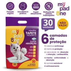 Tapete Higiênico 30 Unidades Premium My Pad One Slim 60x50 cm