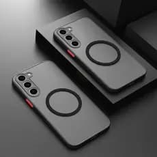 Capa Protetora Magnética Fosca Para Samsung Galaxy S24 S23 S22 S21 S20 Ultra Plus S24FE S23FE S21FE