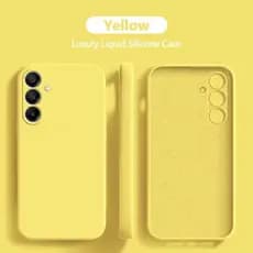Para Samsung A16 Caso De Luxo Original Líquido Silicone Casos Telefone Galaxy A15 A16 5G A55 À Prova De Choque Capa