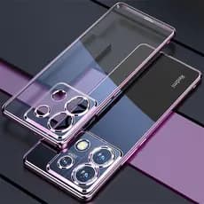 Telefone POCO M6 X6 Pro Redmi Note 13 4G Capa De Luxo Transparente De Silicone Macio Eletroplatado Redme Note13 5G