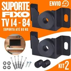 Suporte De TV Televisão Fixo Universal De 14 a 84 Polegadas Led Lcd
