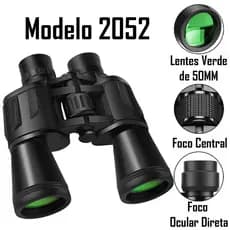 Binoculo Profissional Emborrachado 20x50 Longo Alcance 10KM Modelo 2052