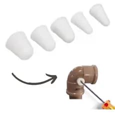 Kit 3 Tapa Furo Para Cano De Água Furado Rosca Chave 5 Unidades Cada
