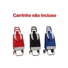Capa Bolsa Saco de Tecido p/ Carrinho de Feira Carrinho de Compras CARRINHO NÃO INCLUSO
