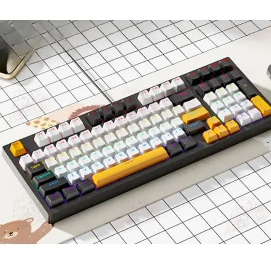 Teclado Mecânico Switch Rgb Usb Pc Ps4 Xbox Cor De Teclado Azul Vermelho Idioma Português Brasil