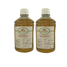 Kit 2 Óleo De Rícino 100% Puro 500ml Crescimento de Cabelo Bella Donna