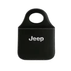 Lixeira JEEP Automotiva Porta Lixo com Couro Reforçado Universal de Alta Qualidade ENVIO IMEDIATO