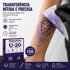 Papel Decalque Hectográfico para Tatuagem Tattoo Stencil Transfer Premium