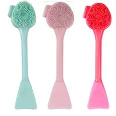 Pincel De Silicone Para Limpeza Facial Aplicação De Mascaras e Esfoliação Facial Cores Variadass