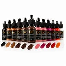 Pigmento Orgânico Profissional Derm Color para Micropigmentação Sobrancelha Microlabial Alta Fixação