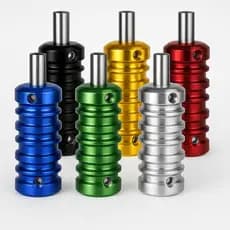Kit Grip 25mm Tatuagem C/Chave Allen de Auto-Travantes Alumínio profissional  Adaptador Para Agulhas