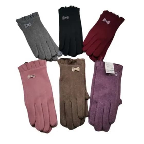 Luvas Femininas Chique Touch Screen Pelucia Forrado Grosso inverno frio