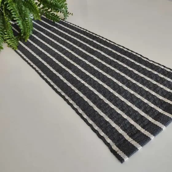Trilho, caminho de mesa 2,0 m. Tear mineiro. Decoração mesa.