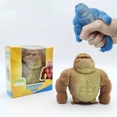 Macaco Gorila Estica e Esmaga Antiestresse Divertido e Relaxante Squishy