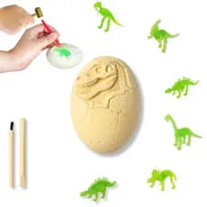 Kit Escavacao Fossil Ovo Dinossauro Arqueologia Dino 5754 - Dm Toys