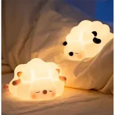 Luminária de Silicone com Sensor Touch para Iluminação Noturna