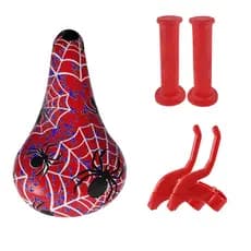 Kit Selim Colmeia, Manopla e Manete Bike aro 16 Aranha