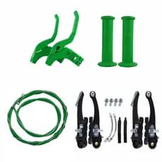 Freio V-Brake Manete Manopla Conduíte bike aro  16 Verde